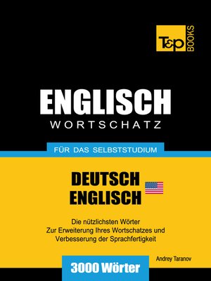 cover image of Wortschatz Deutsch-Amerikanisches Englisch für das Selbststudium
